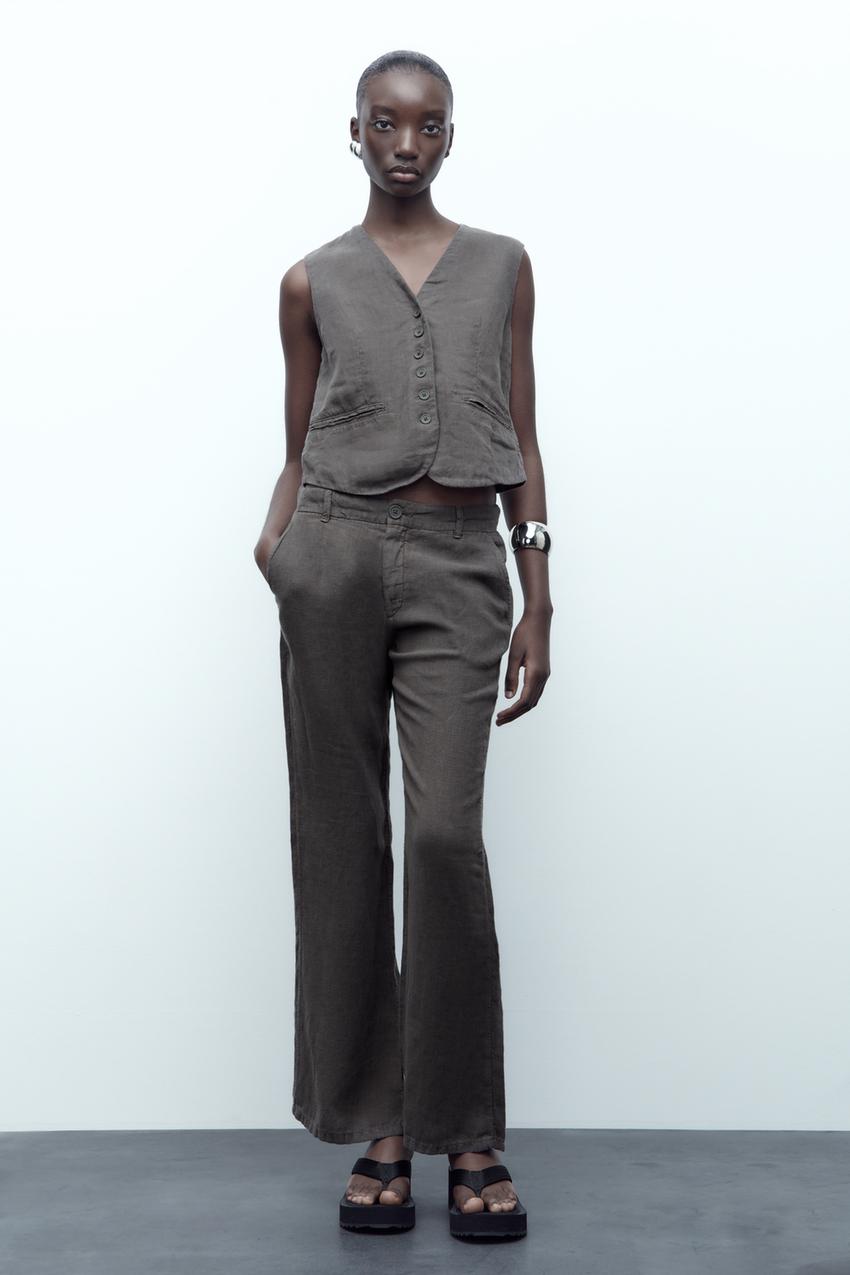 Pantalon campana clearance zara