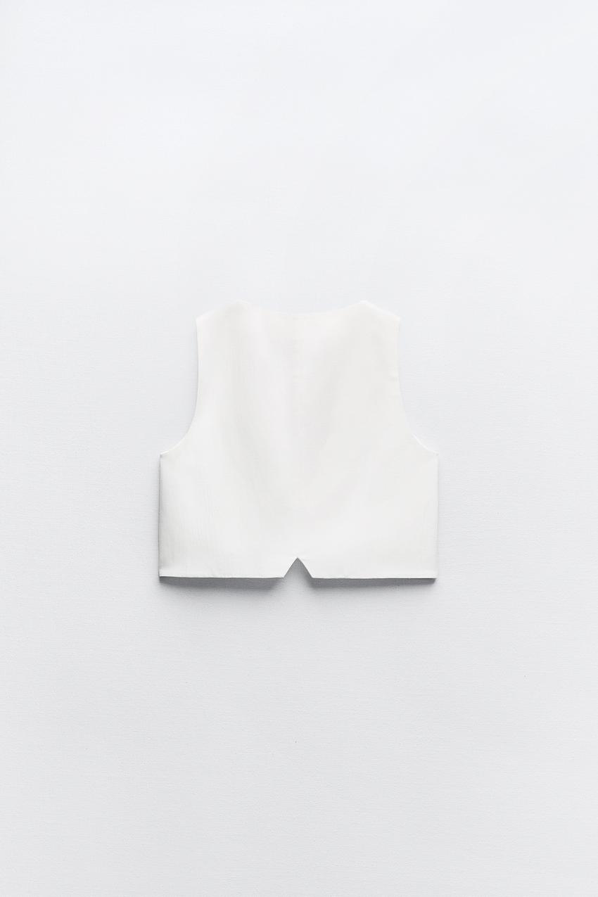 Chaleco best sale blanco zara