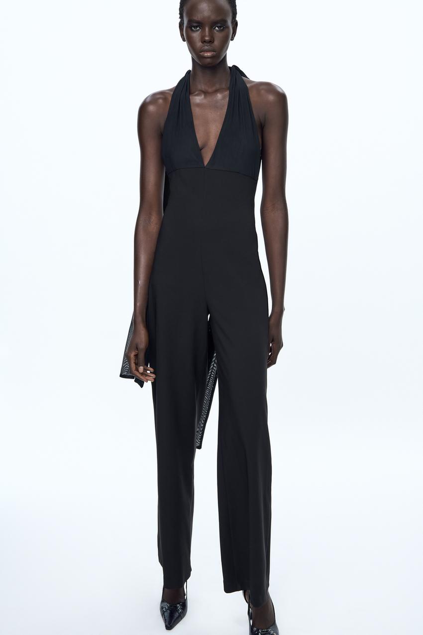 Zara mono best sale negro largo