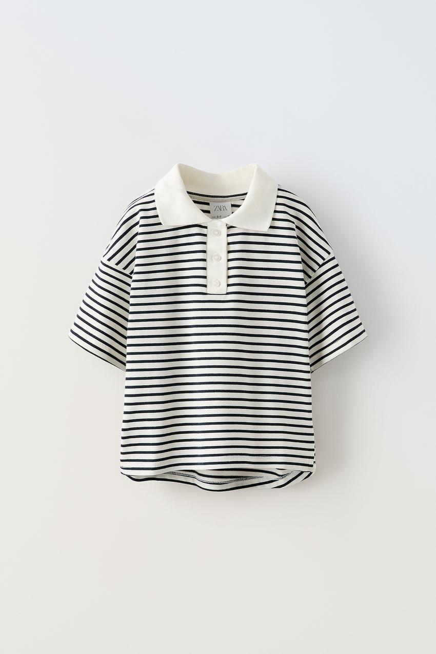 Polo rayas hot sale zara