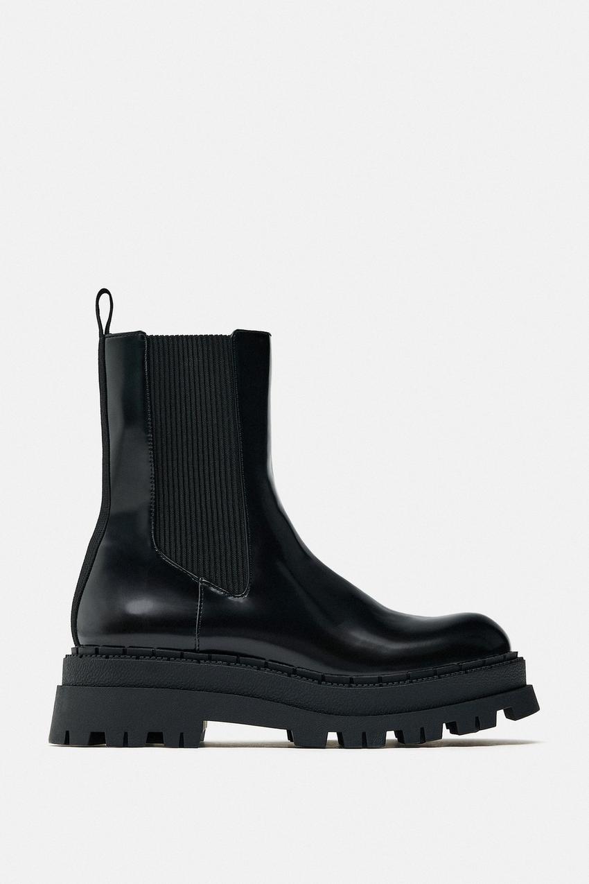 zara boots track sole