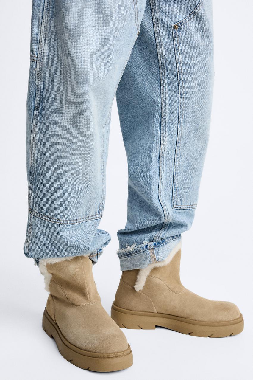 Zara suede boots outlet