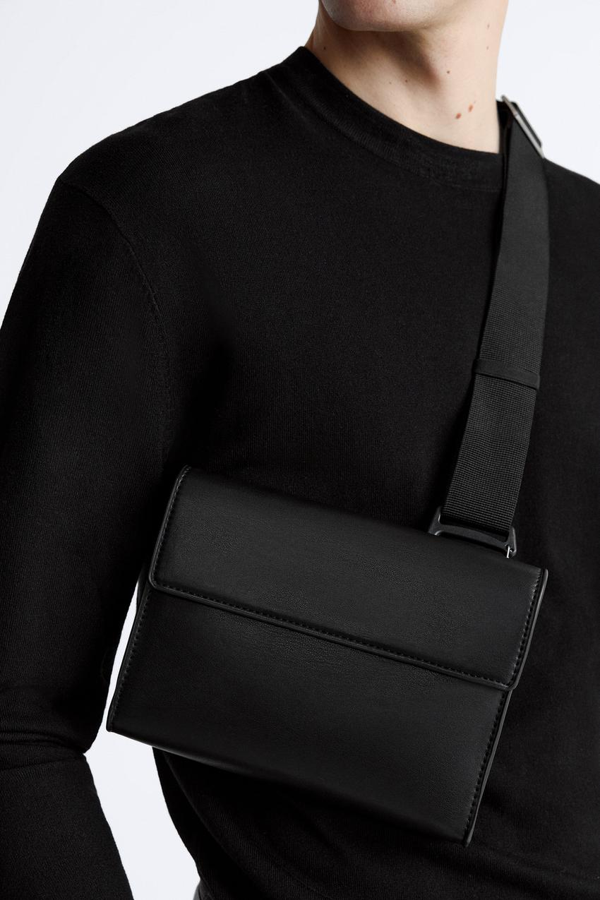 MINI BANDOLERA SOLAPA Negro ZARA Chile