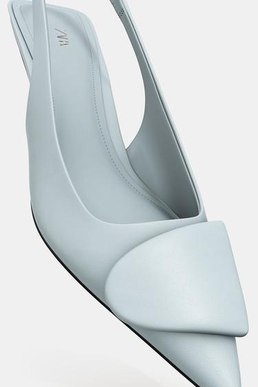 APPLIQUÉ SLINGBACK SHOES - Light Blue by Zara - Image 7