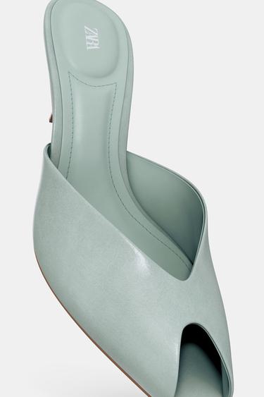 PATENT-EFFECT SANDALS - Blue by Zara - Image 6