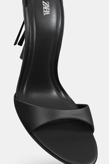 SANDALES BRIDES ET NŒUD - Noir de Zara - Image 4