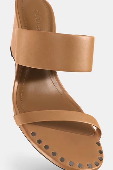 LTHR WD STDS WDG - Marron camel de Zara - Image 8