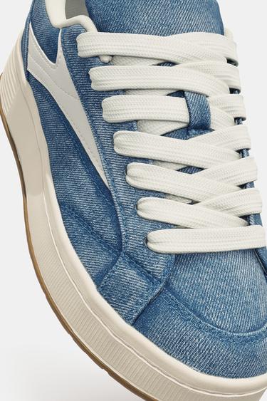 TENNIS EN JEAN - Bleu jean de Zara - Image 4