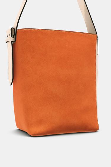 LIMITED EDITION SUEDE SHOPPER BAG - Multicoloured by Zara - Image 7