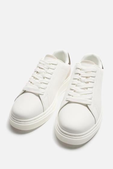 BASKET DÉTAIL TALON - Vert kaki de Zara - Image 1
