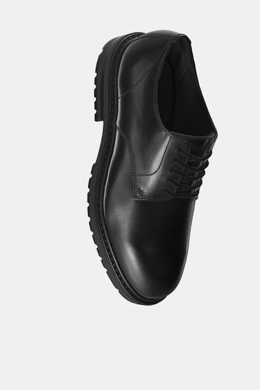 LEATHER DRESS SHOES - Black by Zara - Image 2