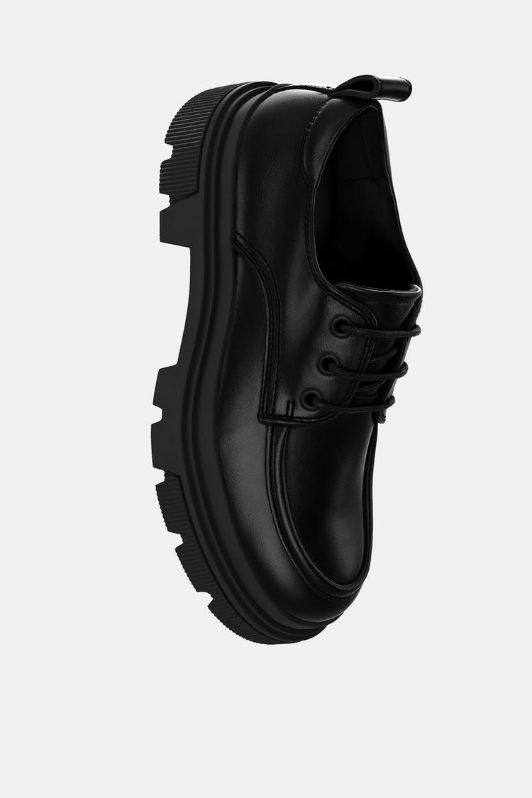 ZARA VIBRAM ビブラム チャンキー レザー シューズ42 ZARA VIBRAM ビブラム チャンキー レザー シューズ42 - メルカリ