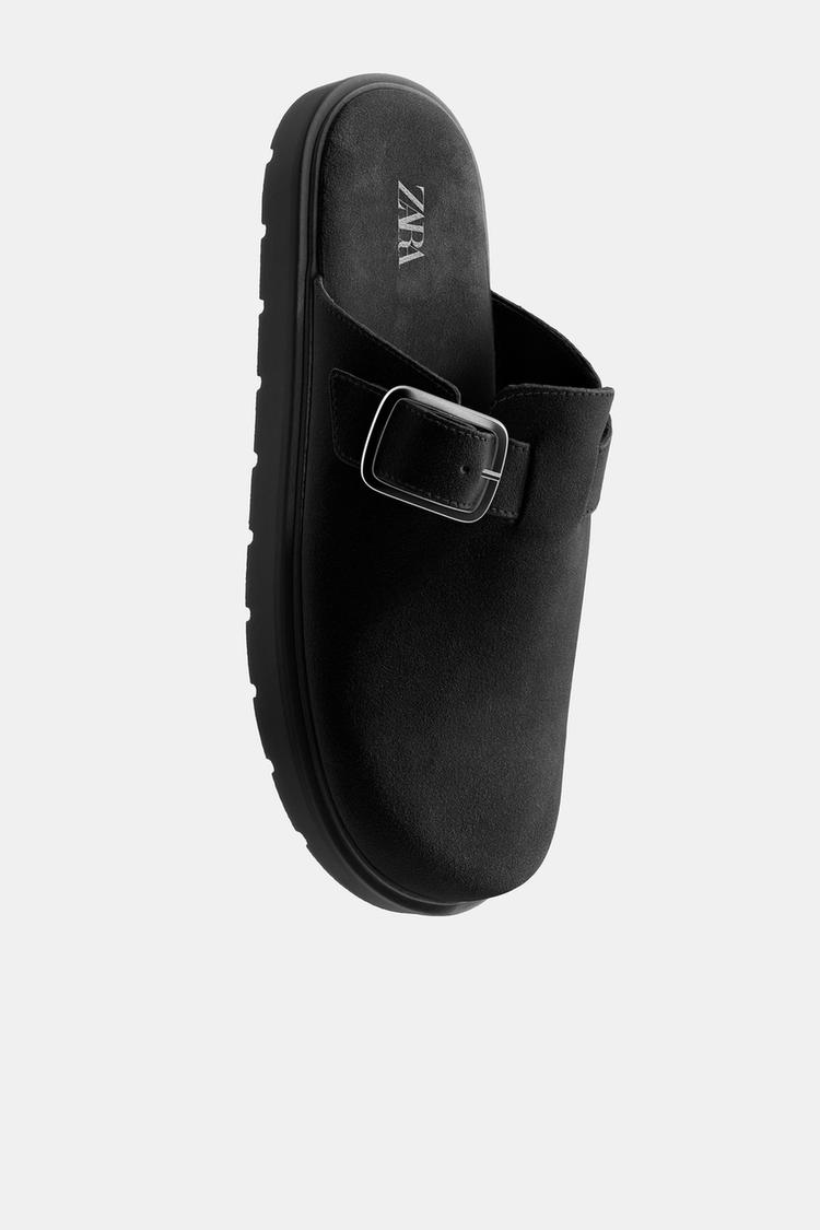 黒 レザー クロッグサンダル Jil Sander スタッズ レザークロッグサンダル | ブラック