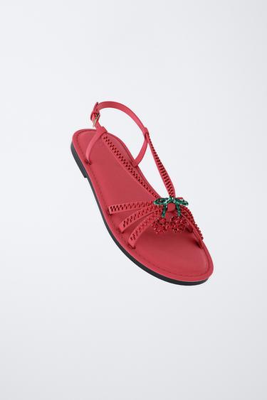 SANDALES CERISES - Rouge de Zara - Image 1