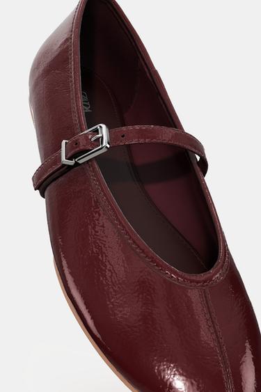 BALLERINES VERNIES - Rouge de Zara - Image 6