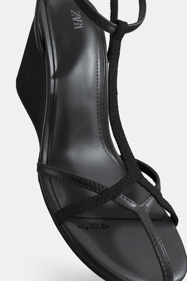 MULTI-STRAP WEDGES - Black by Zara - Image 6