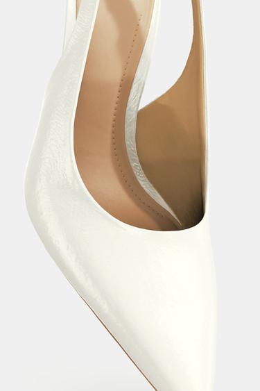ASYMMETRIC HEEL SHOES - white by Zara - Image 6