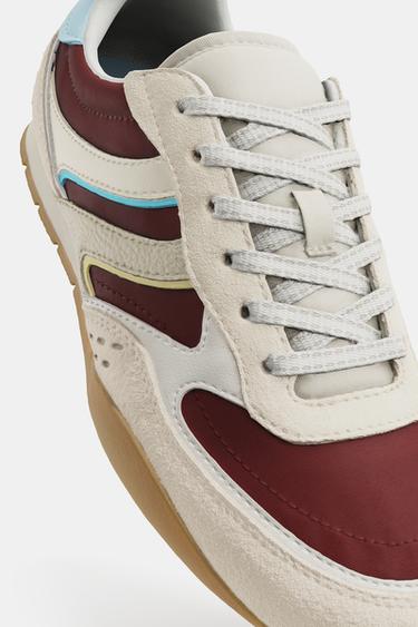 TENNIS RUNNING EN COULEURS VARIÉES - Rouge bourgogne de Zara - Image 5