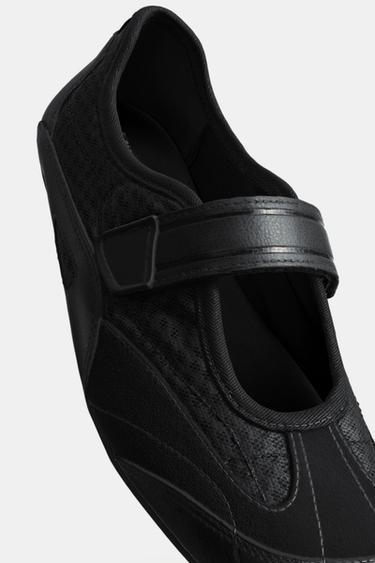 BALLERINES SPORT EN RÉSILLE - Noir de Zara - Image 7
