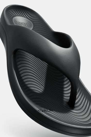 SANDALES À ENTREDOIGT - Noir de Zara - Image 5