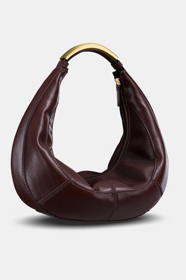 OVAL BAG WITH METAL STRAP - Brown by Zara - Image 6