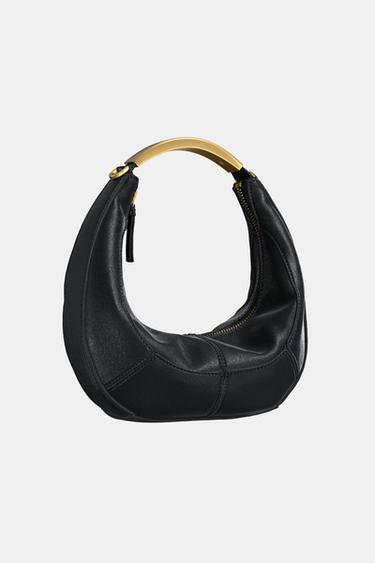 OVAL BAG WITH METAL STRAP - Black by Zara - Image 6