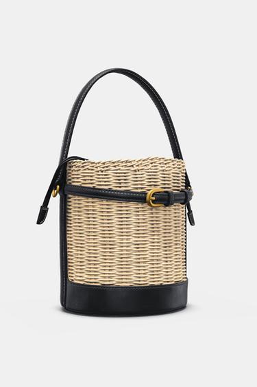 BRAIDED TOP RIGID BAG - Light beige by Zara - Image 4