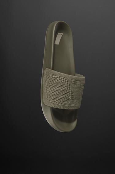 CLAQUETTES DE PLAGE - Vert kaki de Zara - Image 3