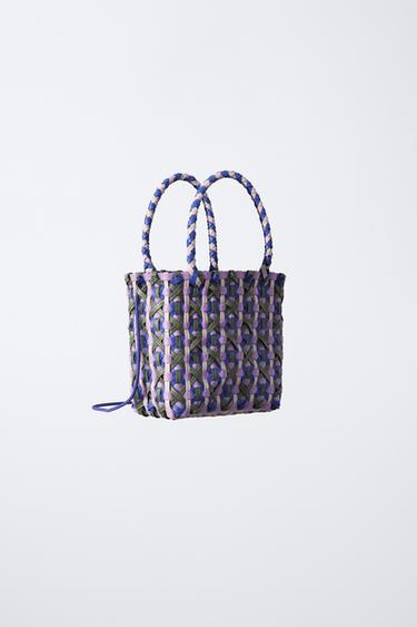 BRAIDED BASKET - Purple by Zara - Image 1