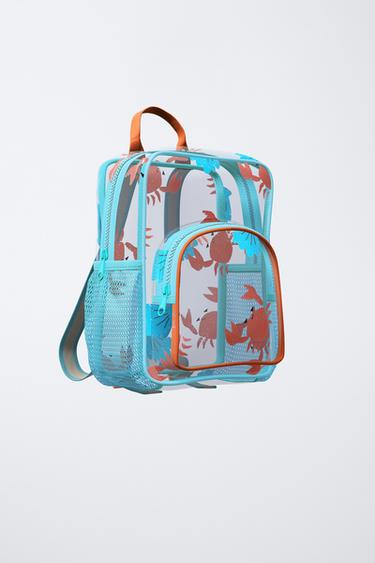SAC À DOS VINYLE CRABES - Bleu de Zara - Image 1