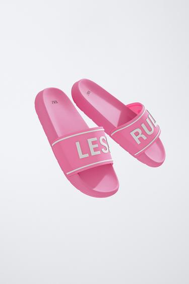 CLAQUETTES DE BAIN - Rose de Zara - Image 1