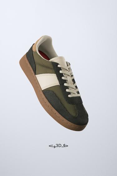 CONTRAST PLIMSOLLS - Khaki Green by Zara - Image 1