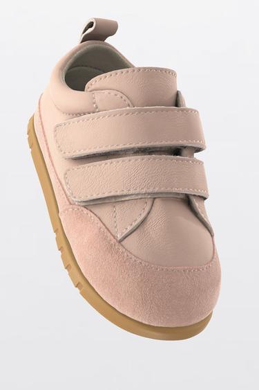 LEATHER STRAP BAREFOOT PLIMSOLLS - Pink by Zara - Image 1
