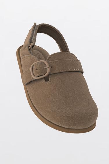 SABOTS EN CUIR - Marron de Zara - Image 1