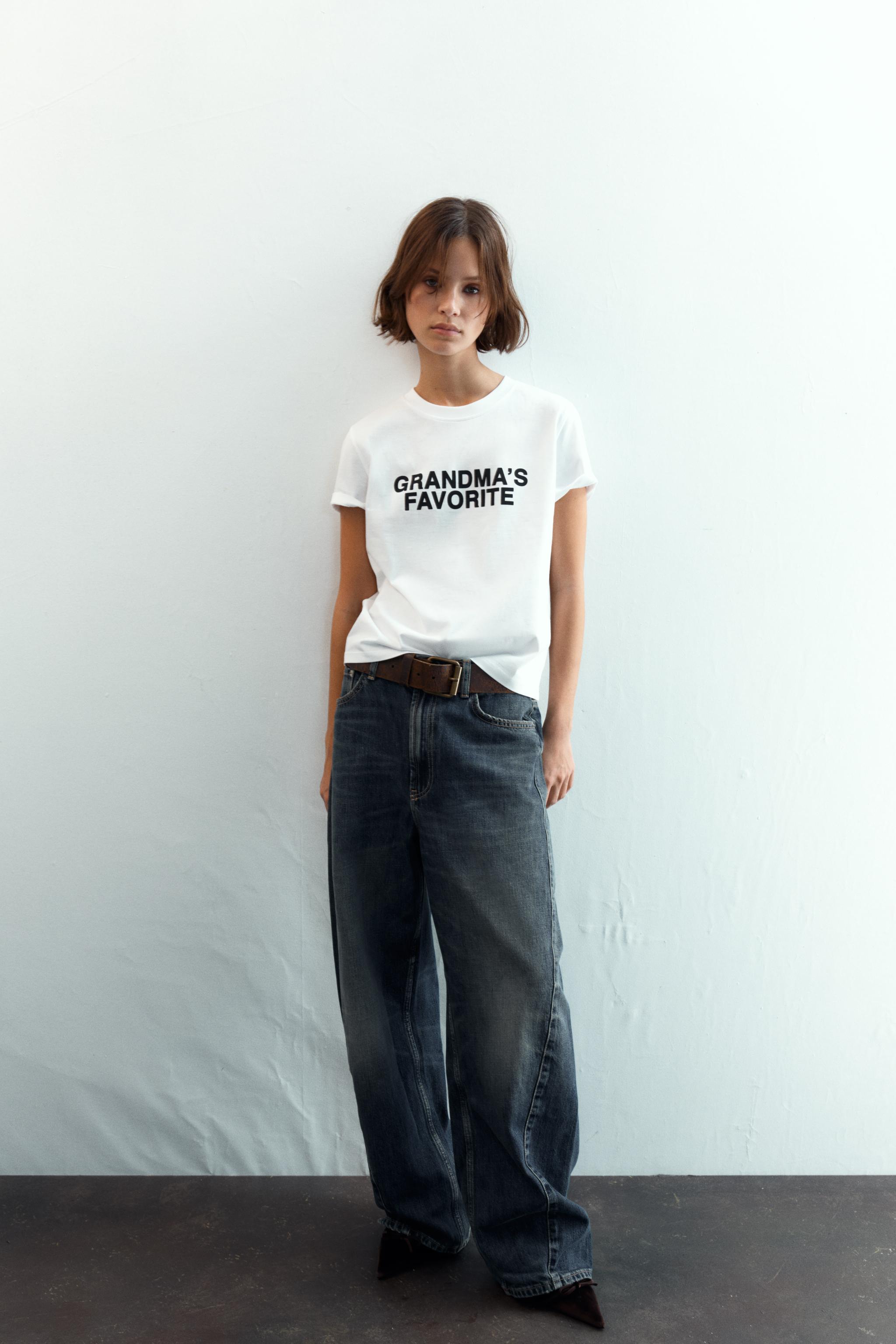 FRONT SLOGAN T-SHIRT