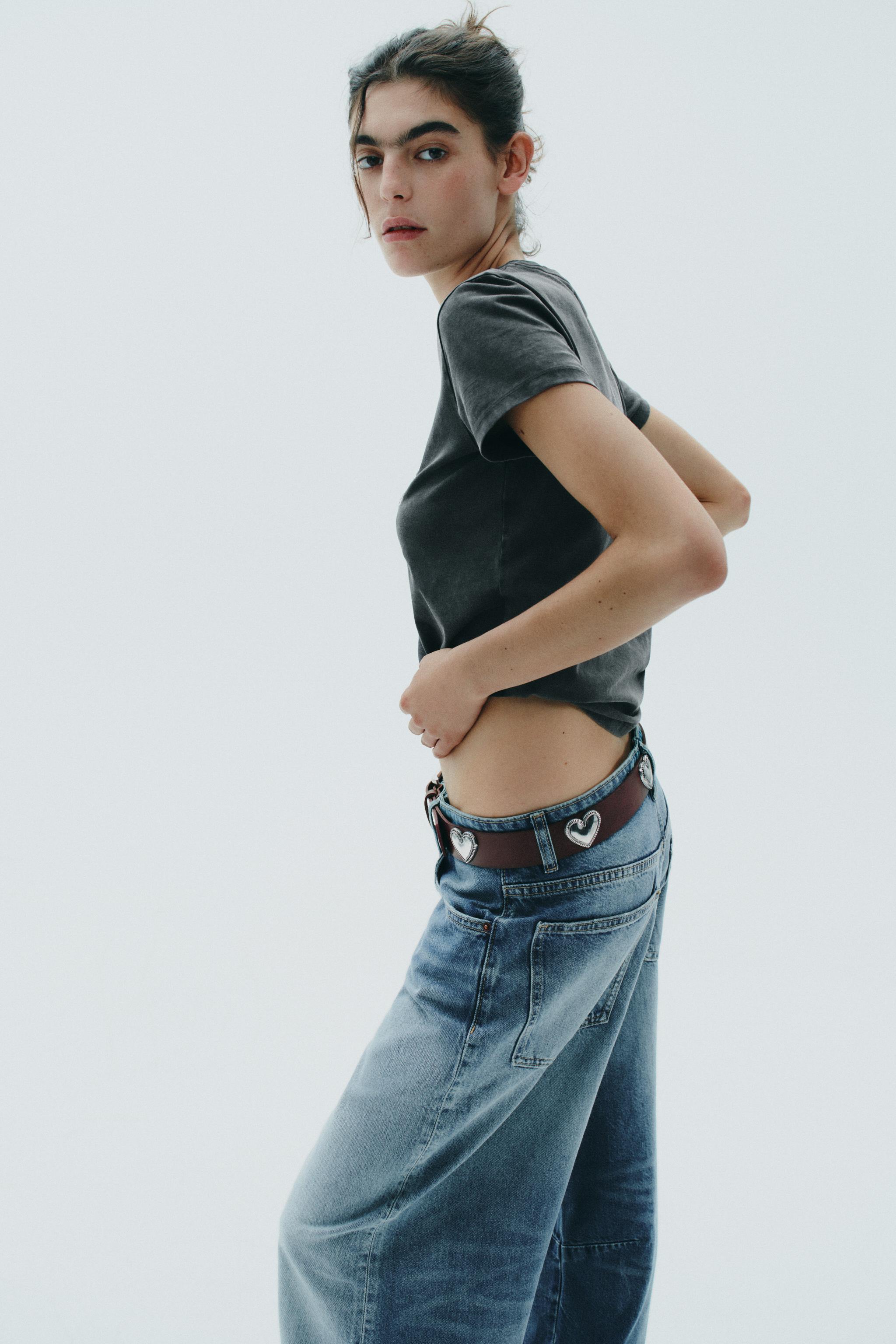 LEATHER HEART STUD BELT