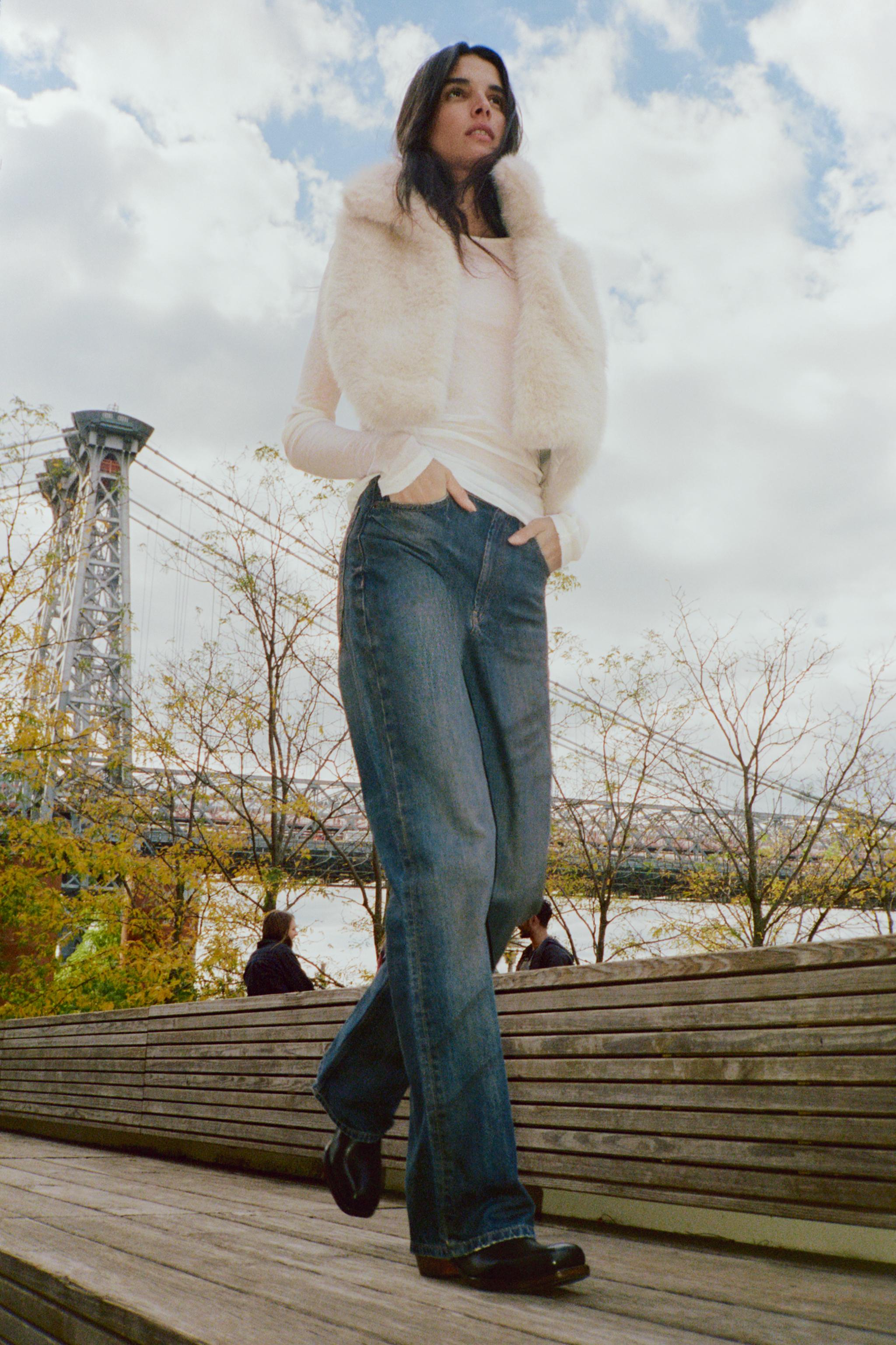 TRF WIDE-LEG HIGH-WAIST FULL-LENGTH JEANS