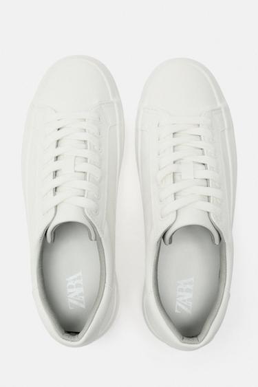 White sneakers new arrivals zara woman