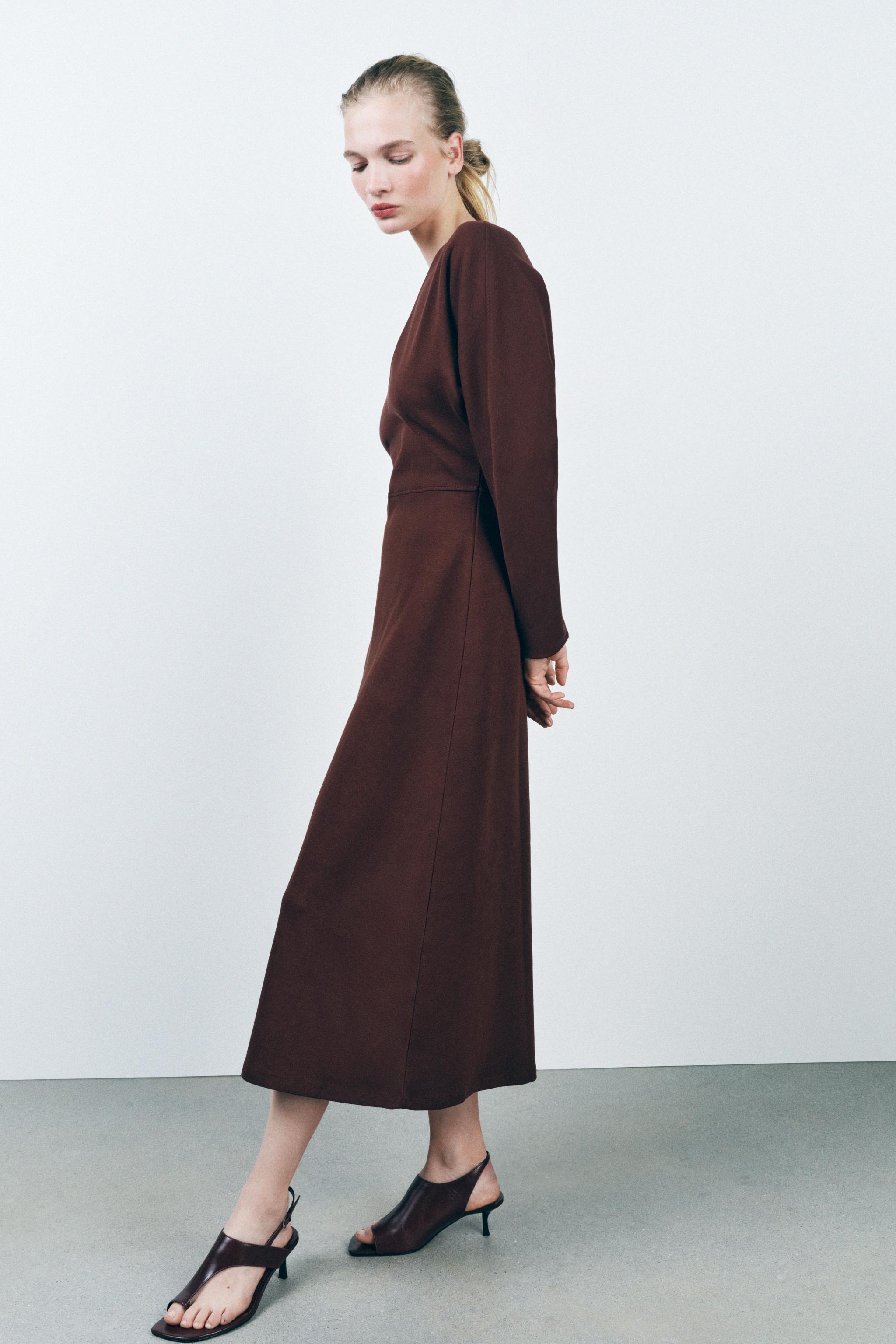 INTERLOCK MIDI DRESS