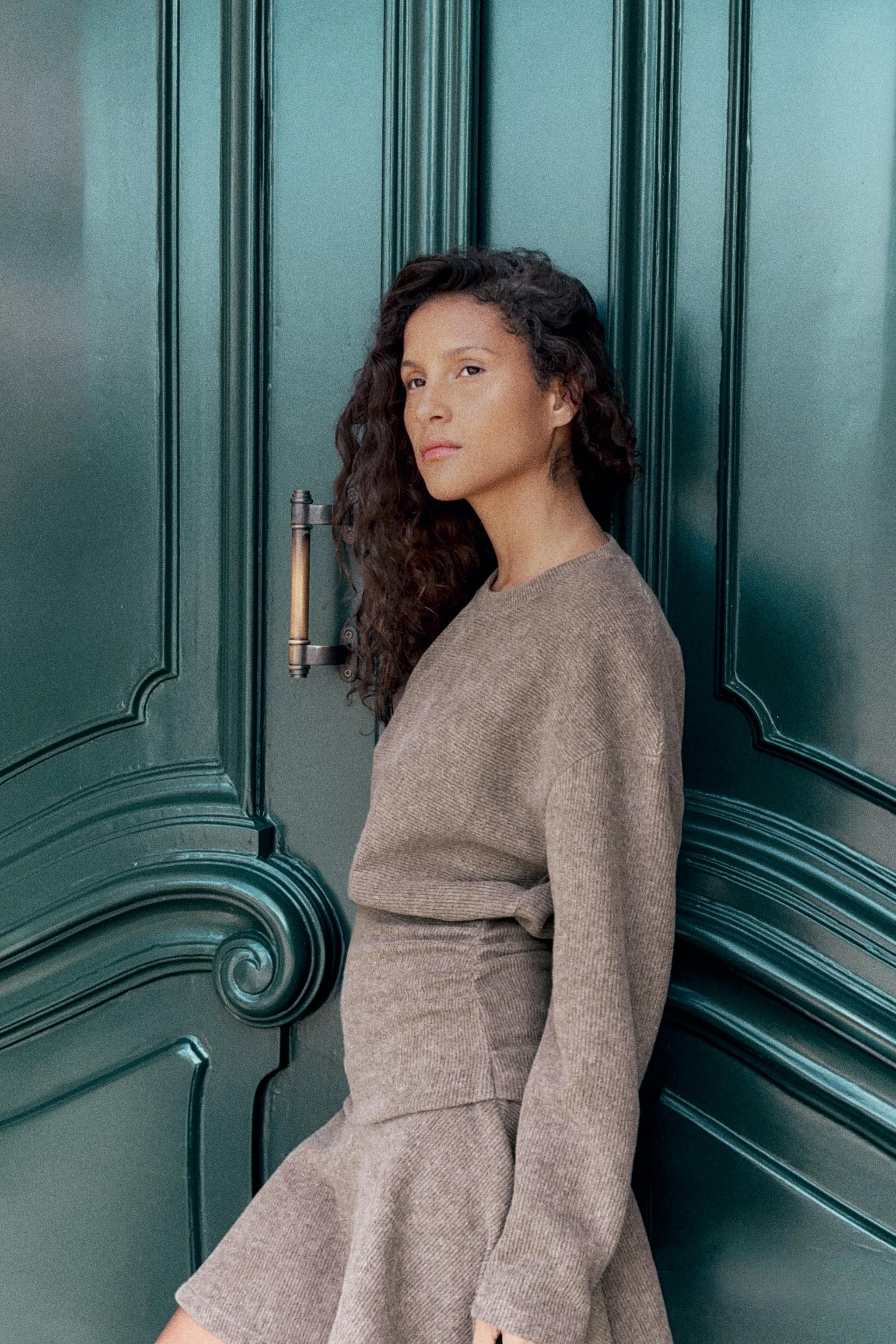 SOFT DRESS WITH FAJIN EFFECT