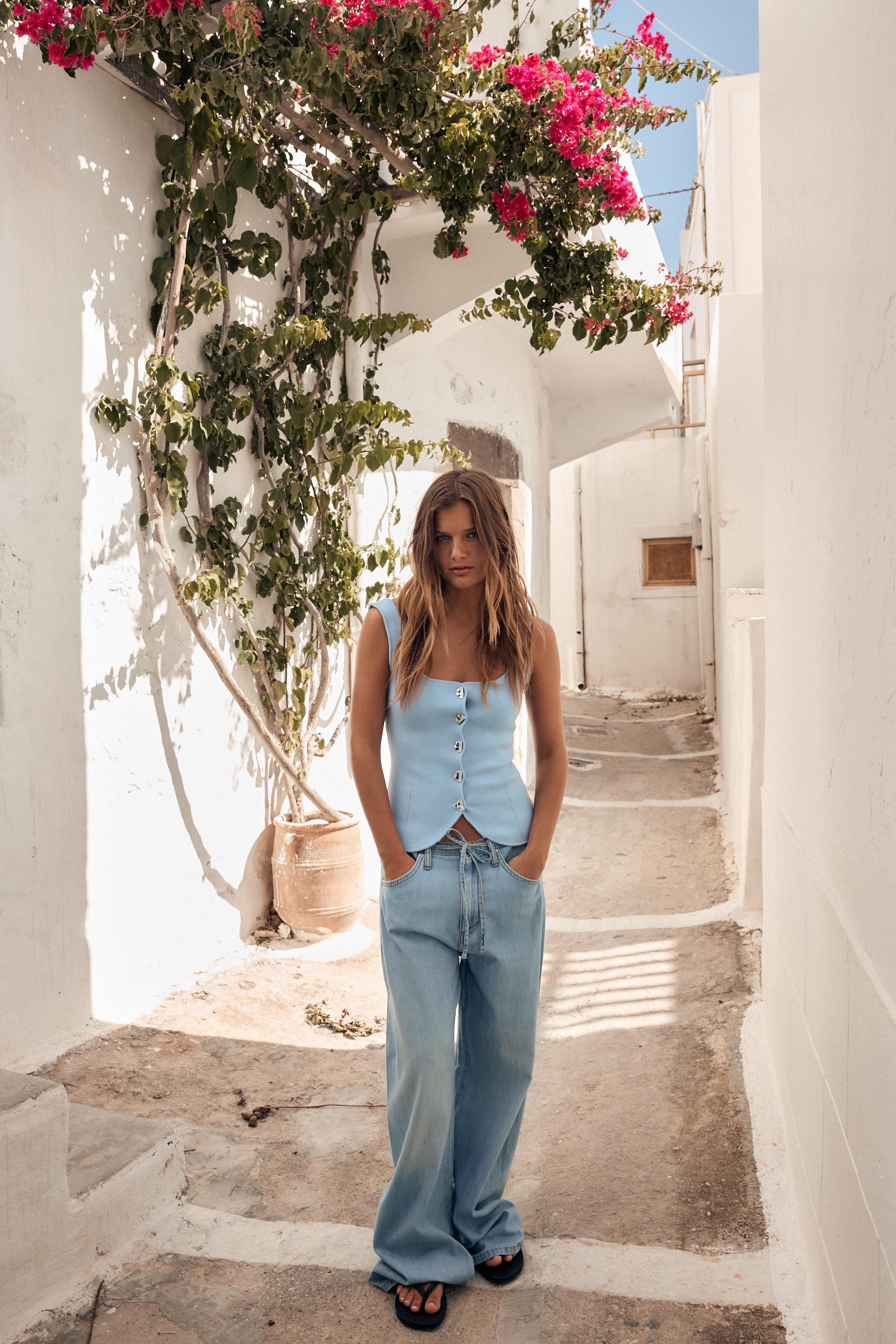 PLAIN KNIT CORSET TOP
