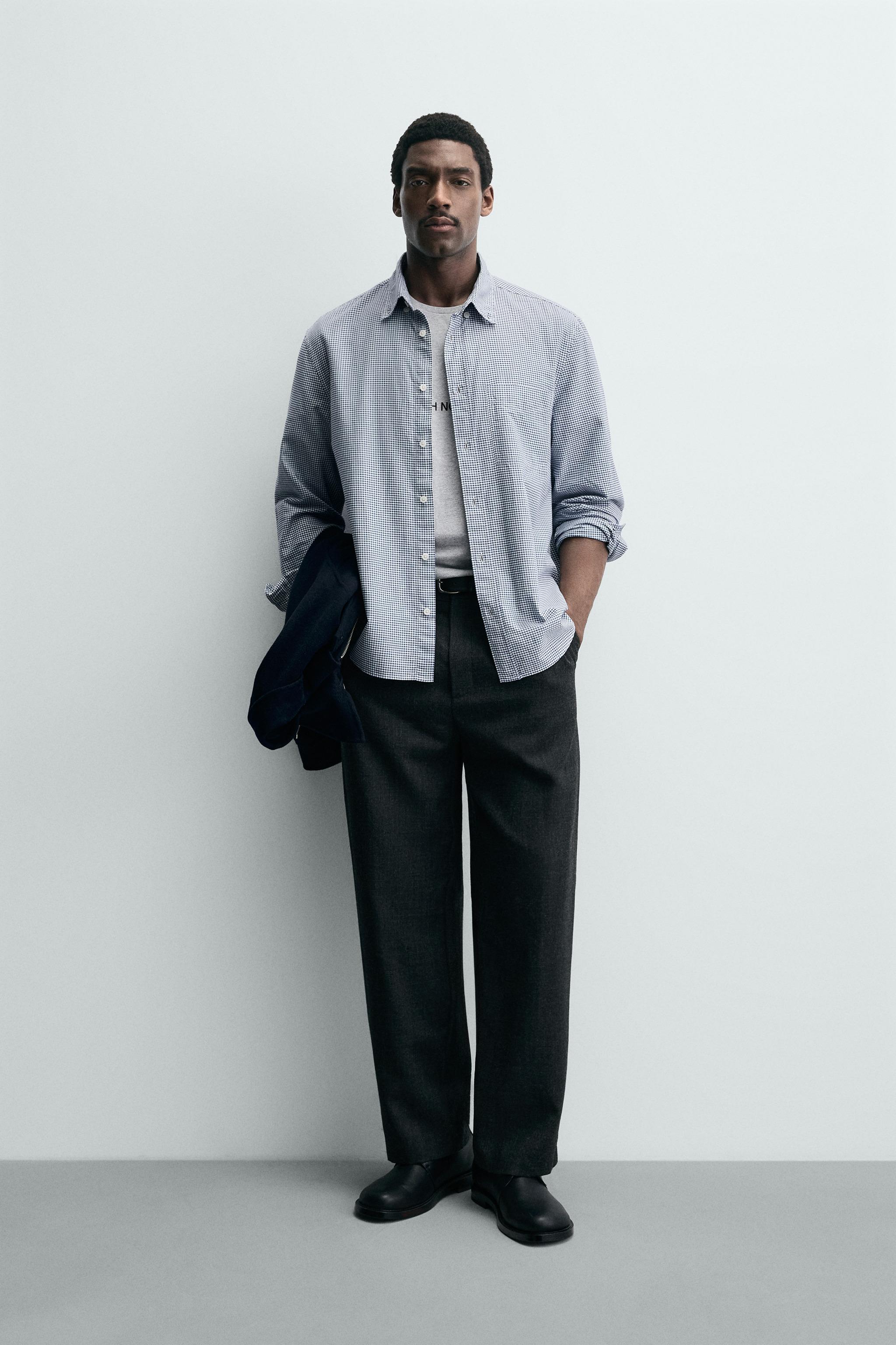 TEXTURED CHECK SHIRT