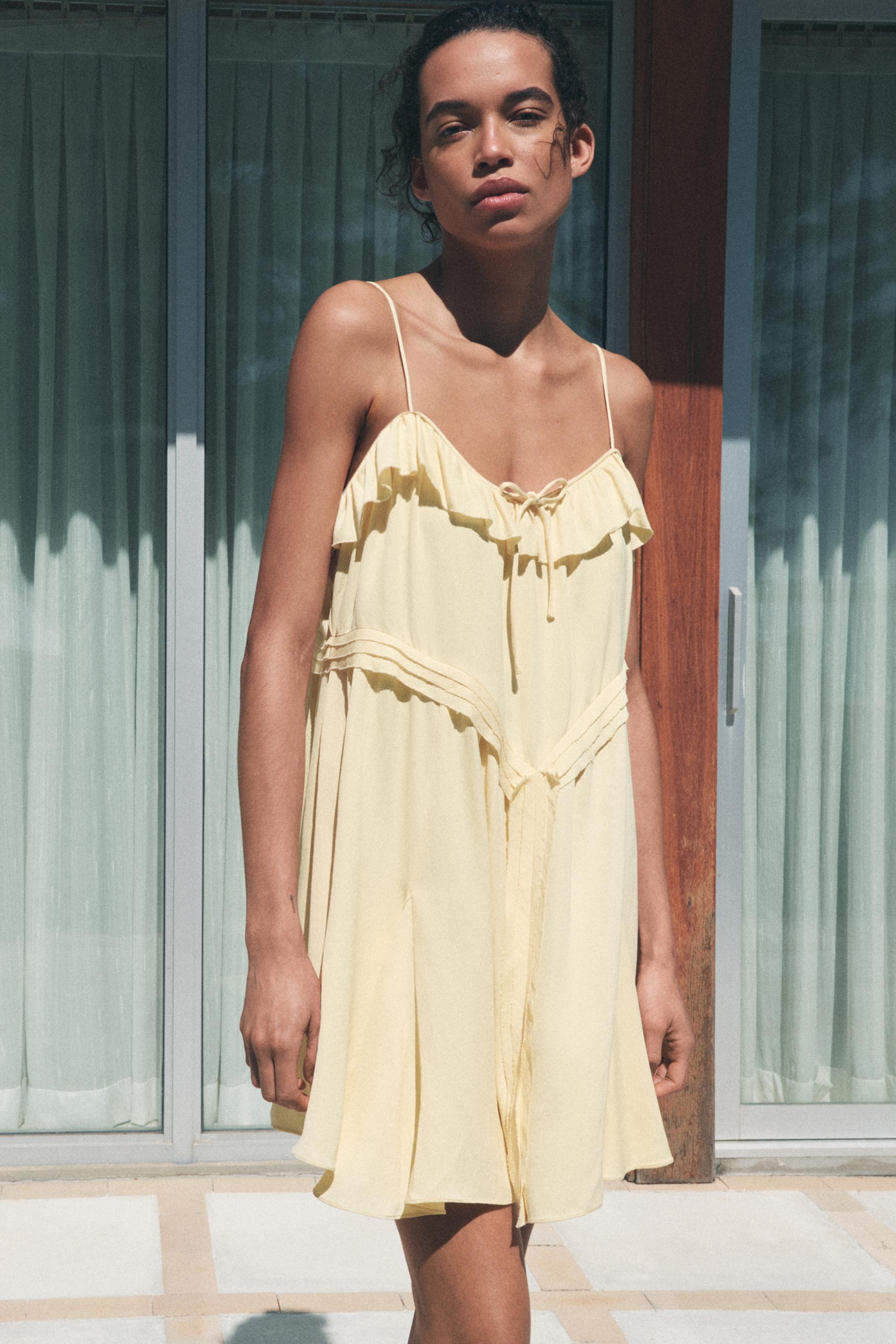 ZW COLLECTION SHORT DRESS WITH RUFFLES