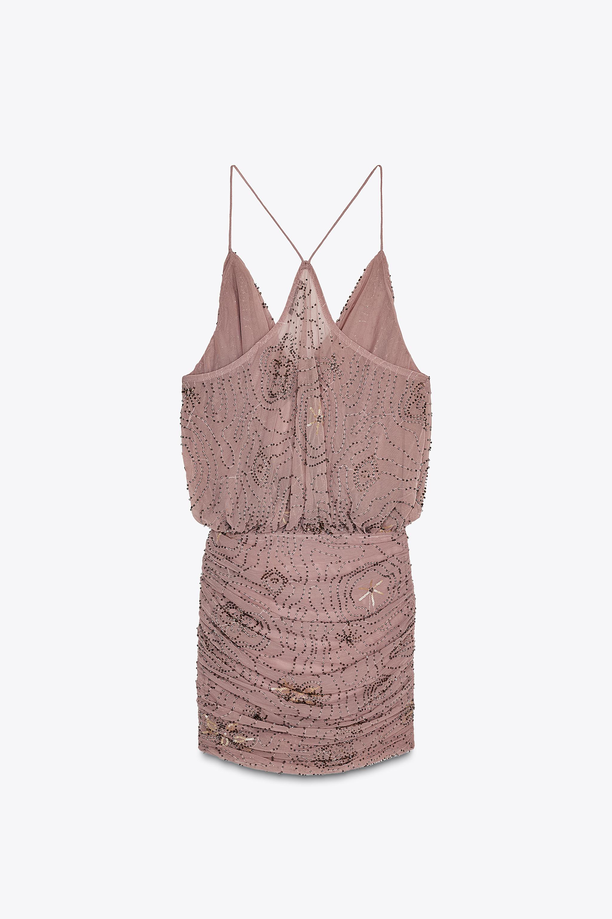 Buy BEADED AND SEQUINED MINI DRESS - Zara Online | Drezily AI Fashion Picks