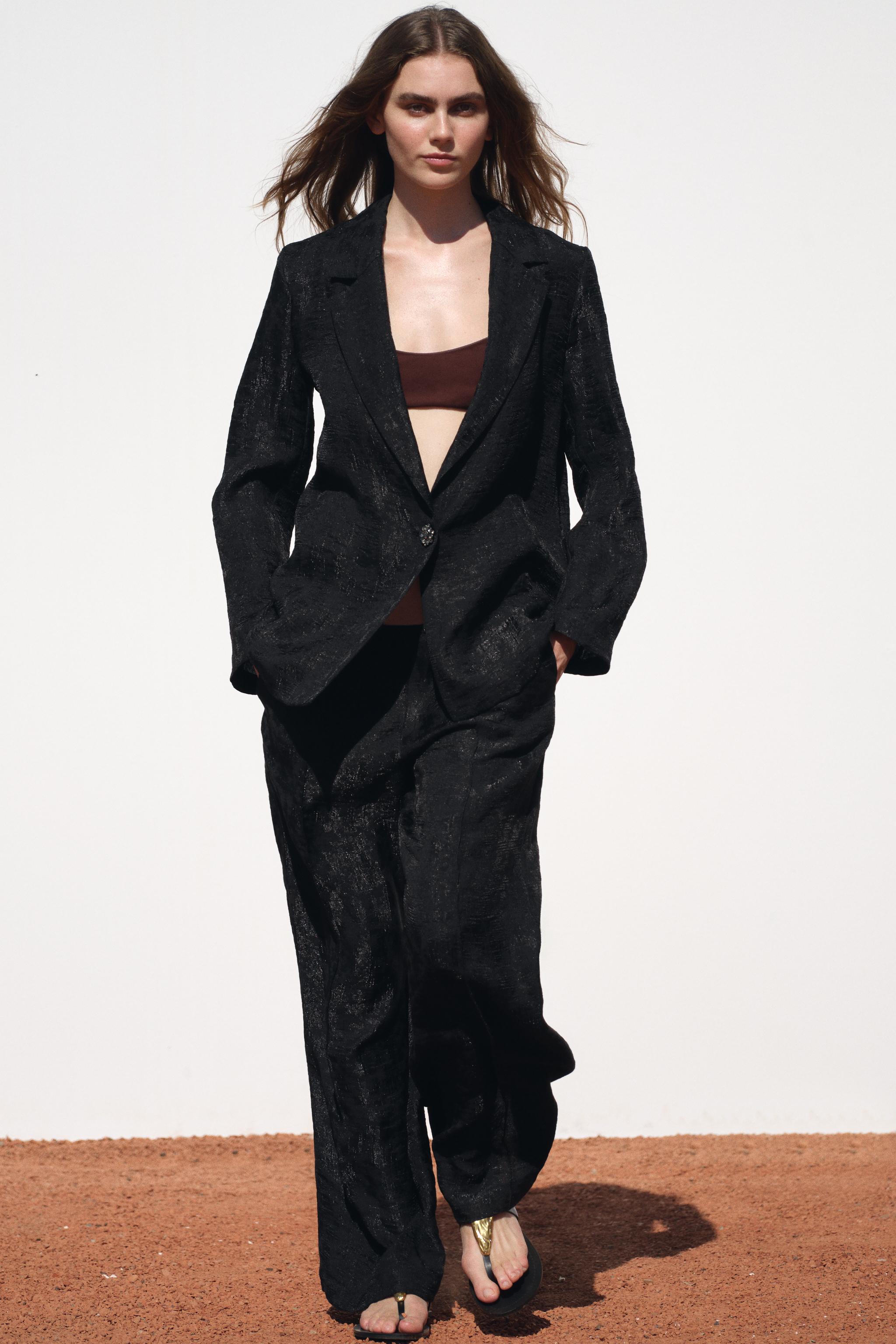 WRINKLED ORGANZA BLAZER