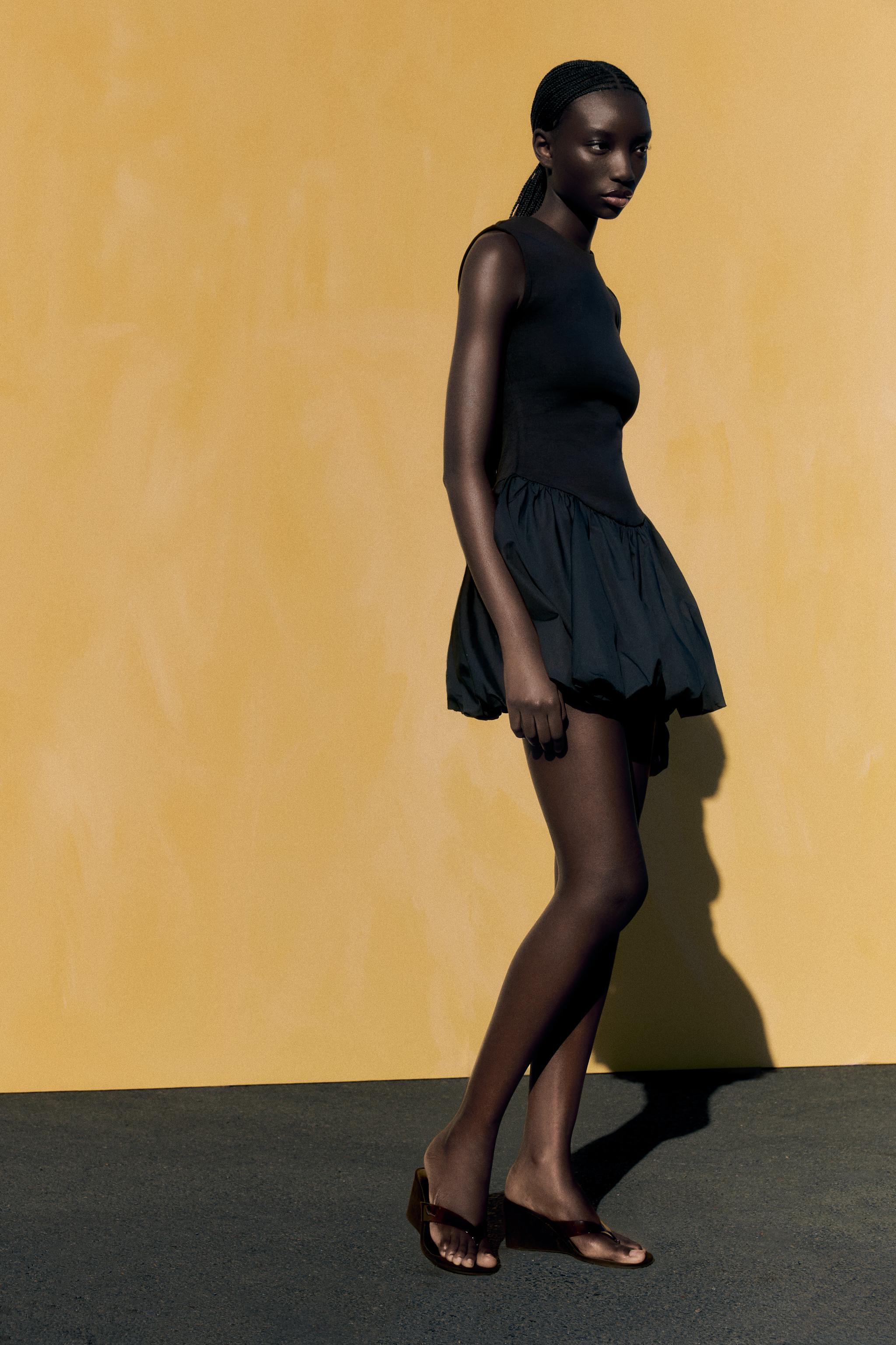 INTERLOCK CONTRAST DRESS