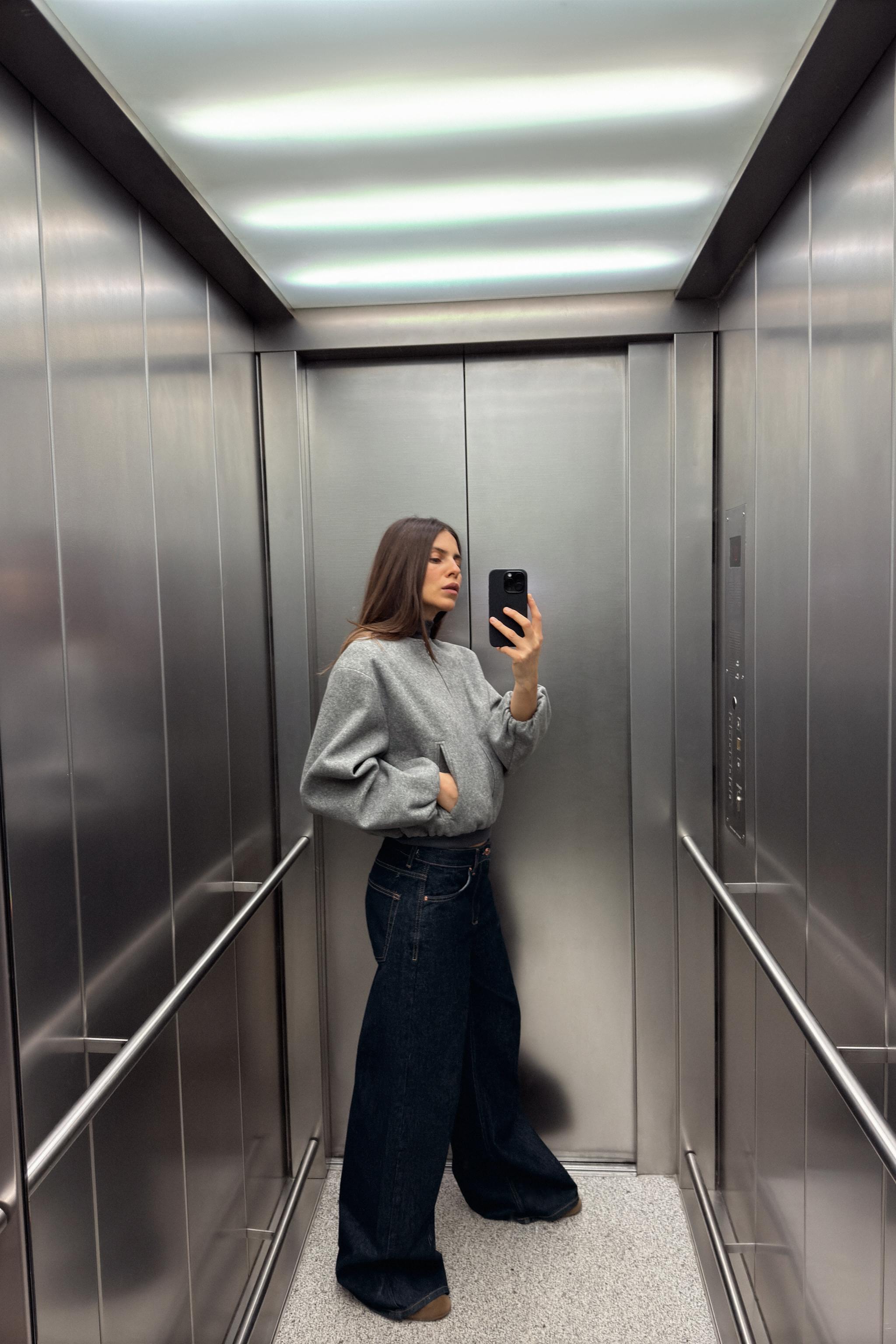 SOFT BOMBER JACKET WITH ELASTIC TRIMS