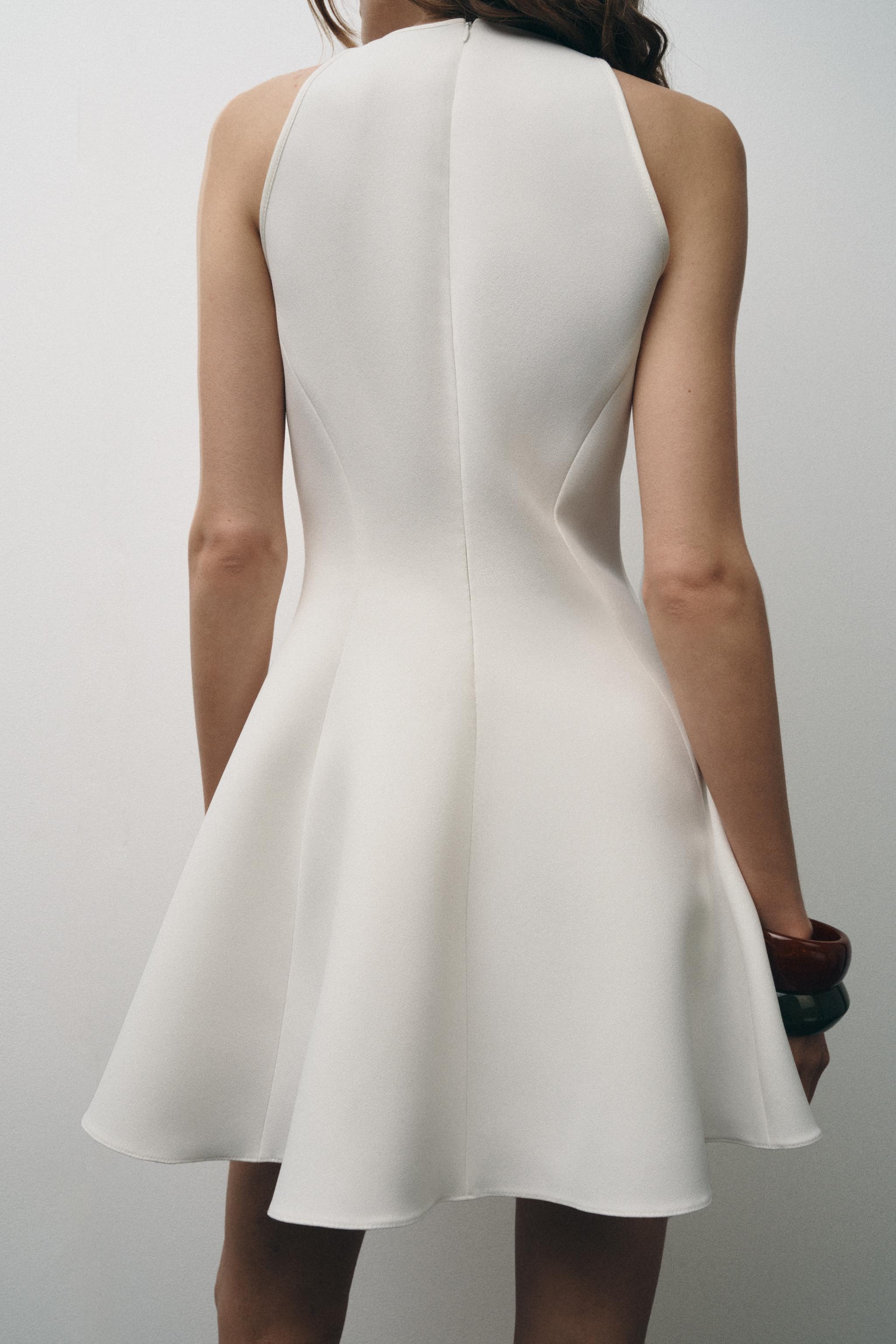 Buy HALTER GODET DRESS ZW COLLECTION - Zara Online | Drezily AI Fashion  Picks