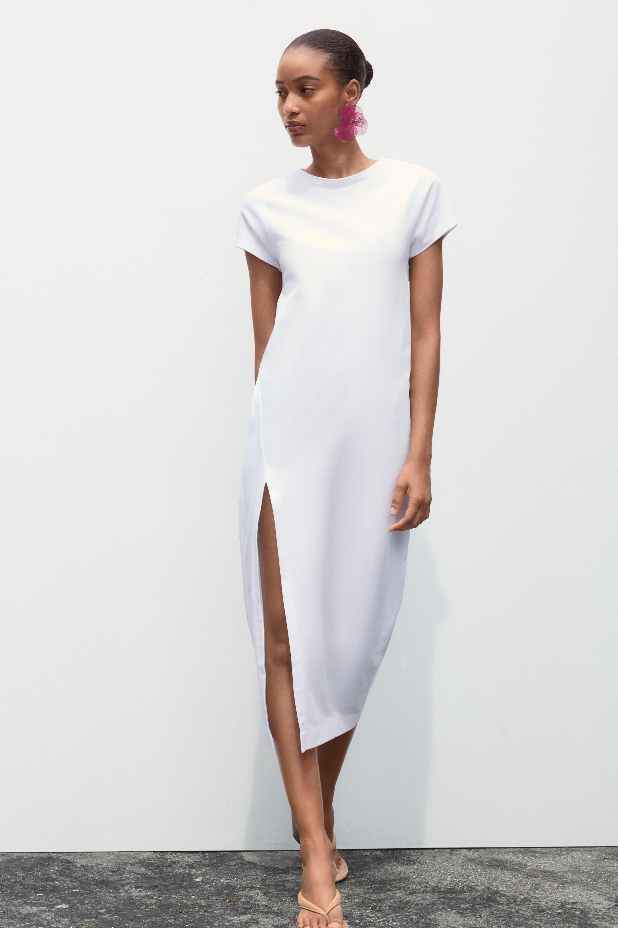WASHED MIDI DRESS