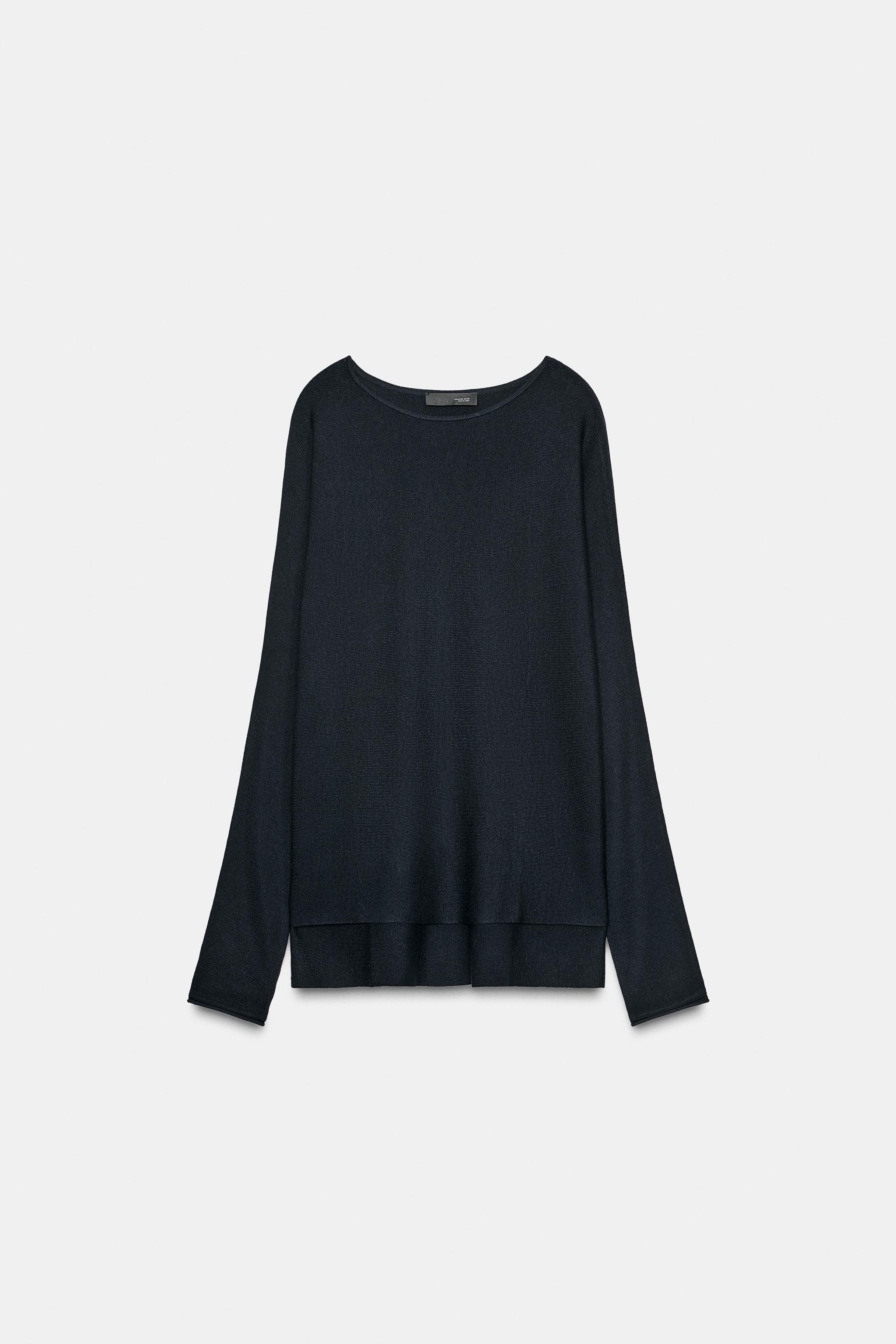 LONG CAPE KNIT SWEATER